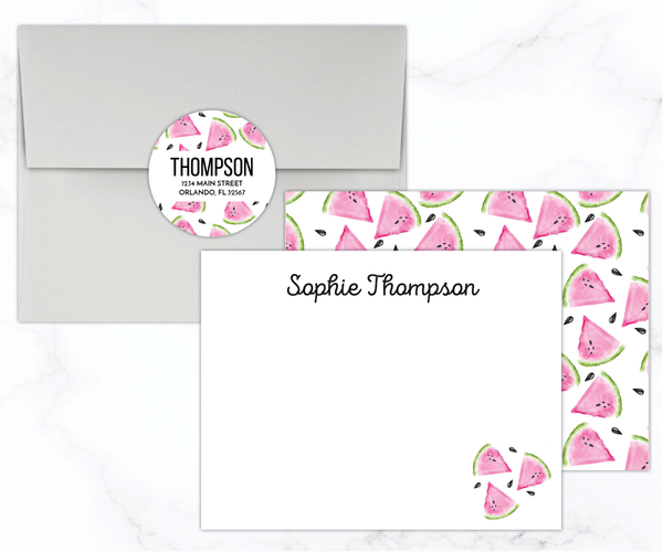 Watermelon • Flat Note Cards