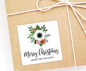 Floral • Holiday Gift Labels