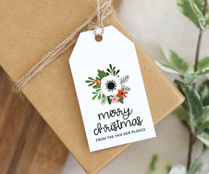 Christmas Floral • Holiday Gift Tags